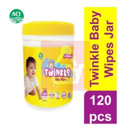 Aci Anti Bacterial Twinkle Baby Wipes 120 Pcs