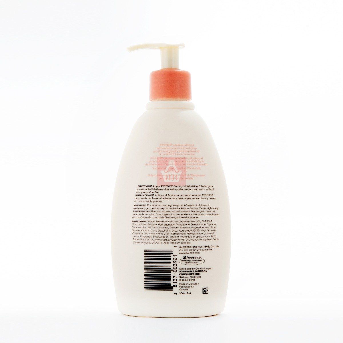 Aveeno Creamy Moisturizing For Dry Skin With Soothing Oat & Almond