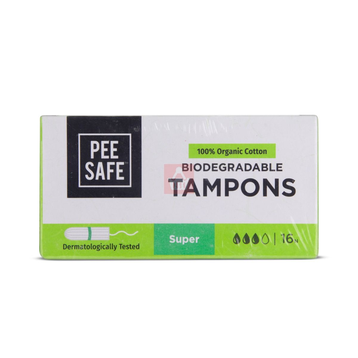 Pee Safe Biodegradable Tampons Regular 16N