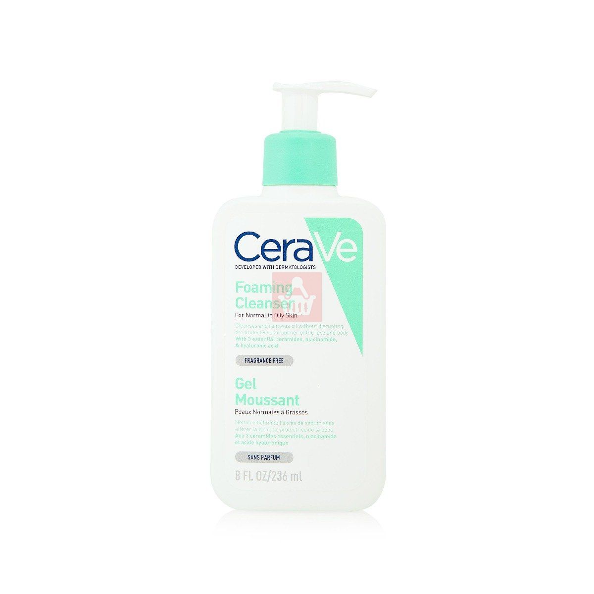 Cleansing foam outlet for oily skin