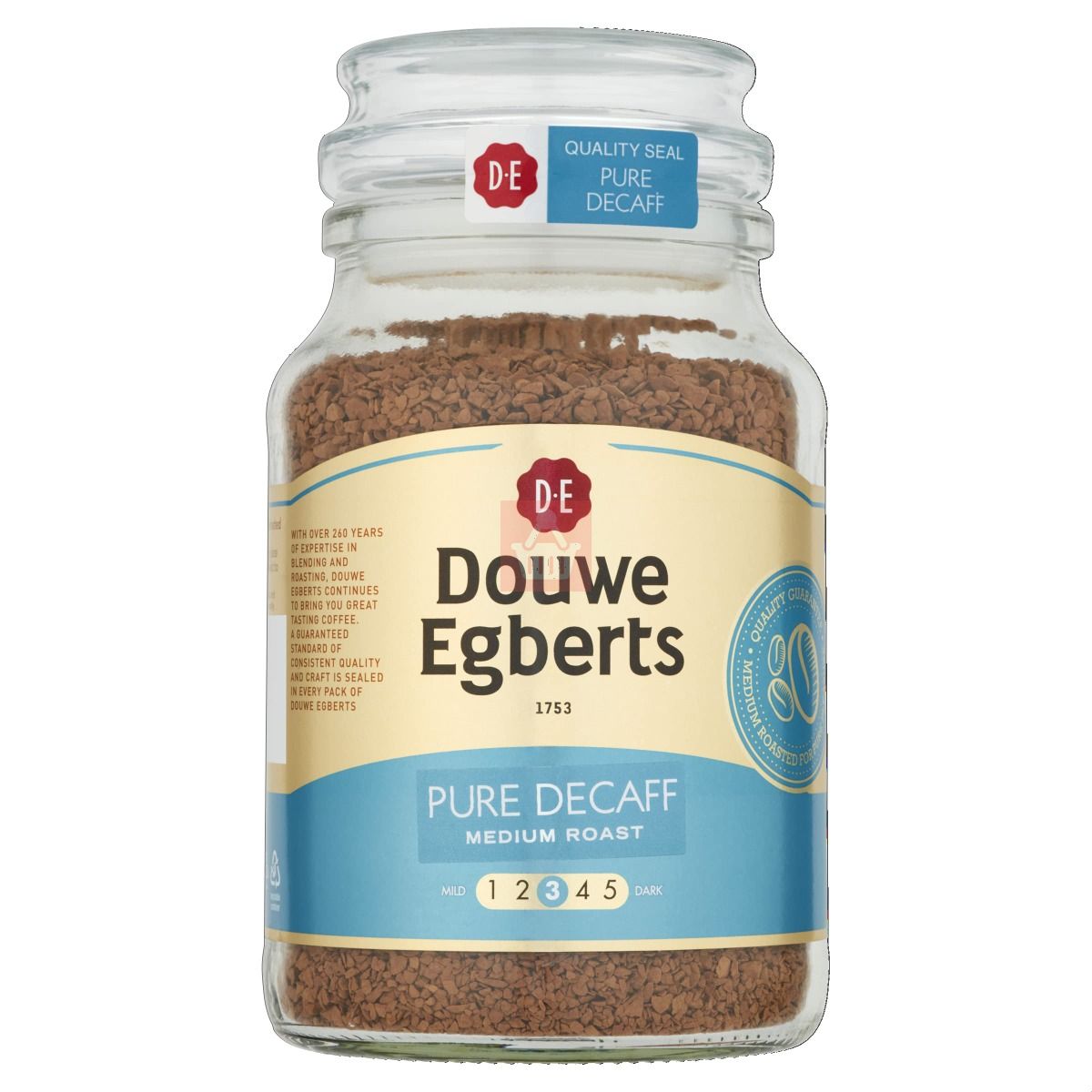 Douwe Egberts Pure Decaffeinated Instant Coffee 190gm