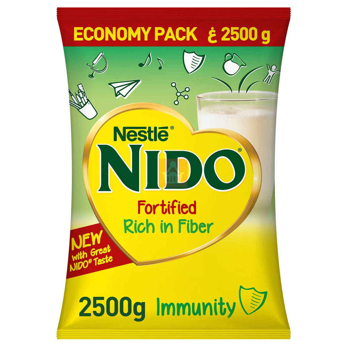 Nestle Nido Fortified Full Cream Milk Powder Pack 2500g (UAE)