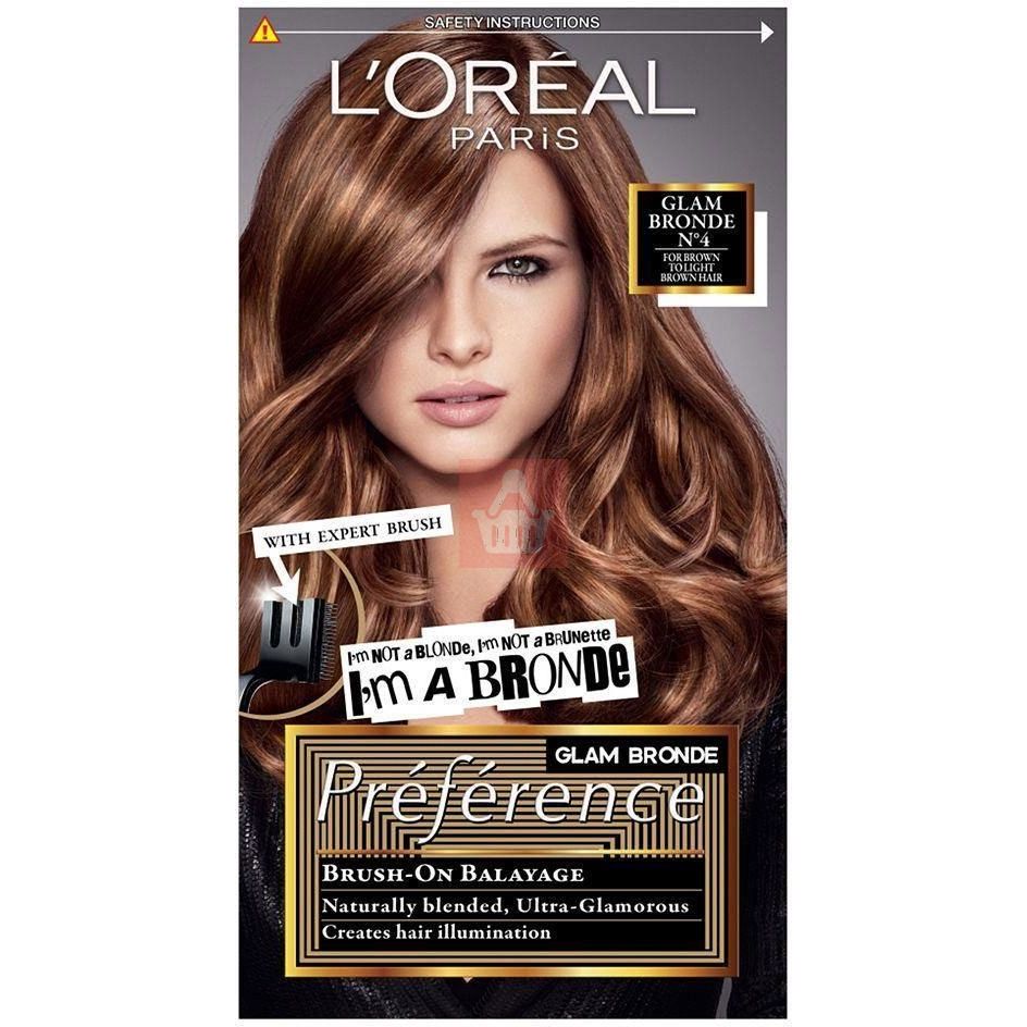 L'Oreal - Preference Glam Bronde No. 4 For Light to Light Brown Hair