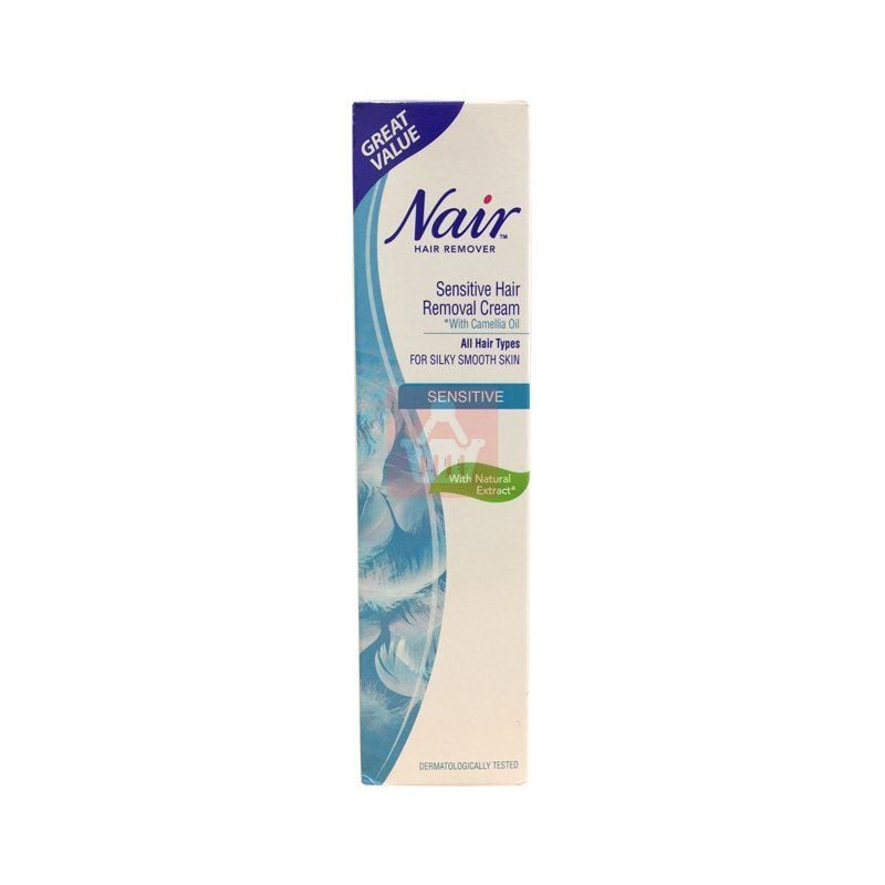 Nair Natural Extract Sensitive Hair Removal Cream - 80ml