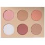 6 Color Glow Dust Makeup Palette by Kara Beauty - HL08
