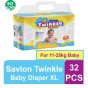 Savlon - Twinkle Baby Diaper XL 11-25kg - 32 Pcs 