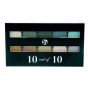 W7 Perfect 10 Eyeshadow Palette 10gm - Browns