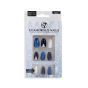 W7 Glamorous False Nails With Glue Midnight Dream 24 Pcs