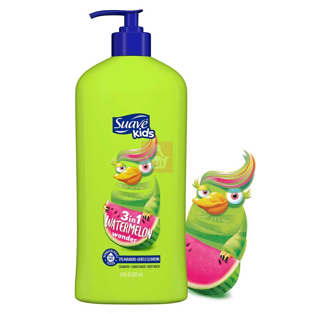 Suave Kids Watermelon Wonder In Shampoo Conditioner and