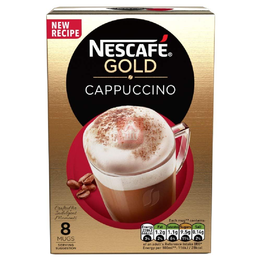 Nescafé Gold Cappuccino Coffee 8 Sachets