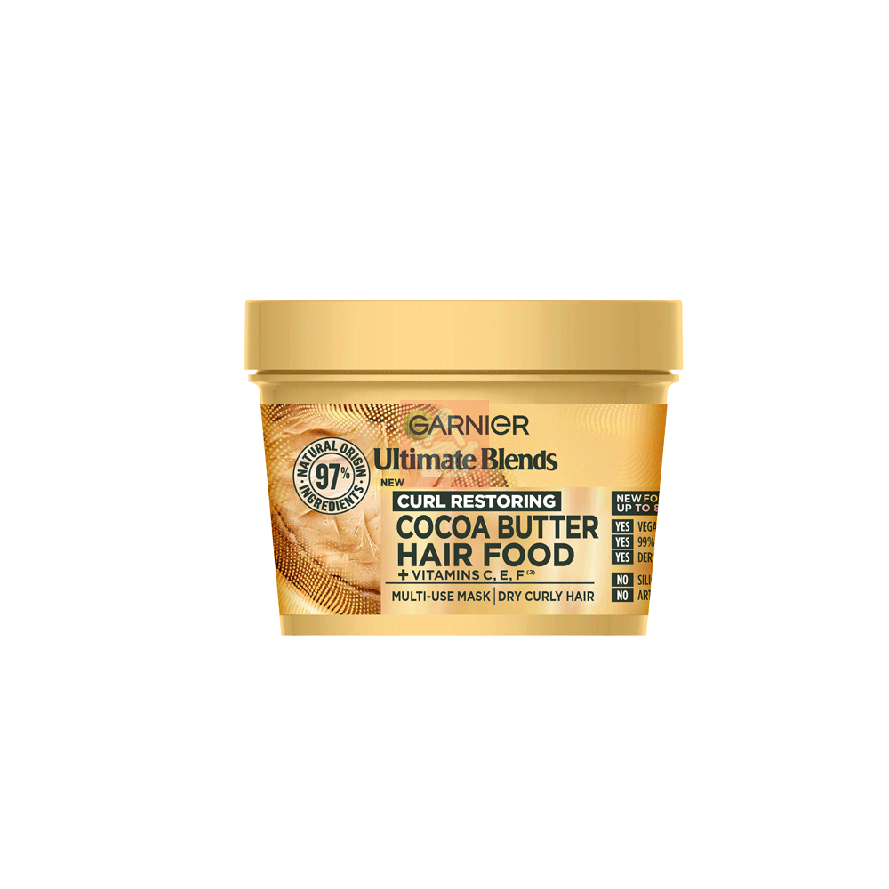 Garnier Ultimate Blends Curl Restoring Hair Food Cocoa Butter