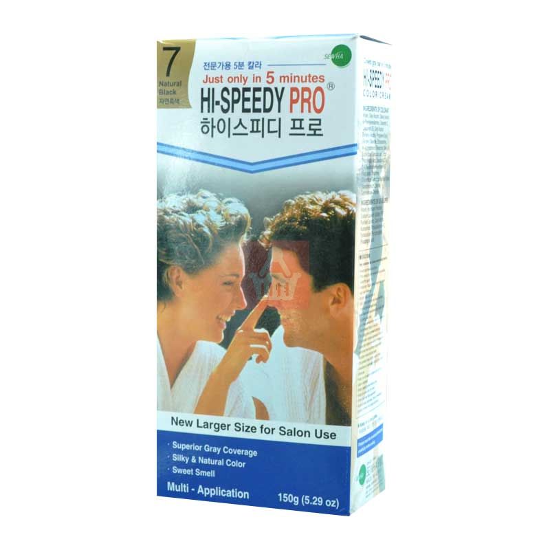 Hi-Speedy Natural Black-7 Hair Color Cream 150Gm