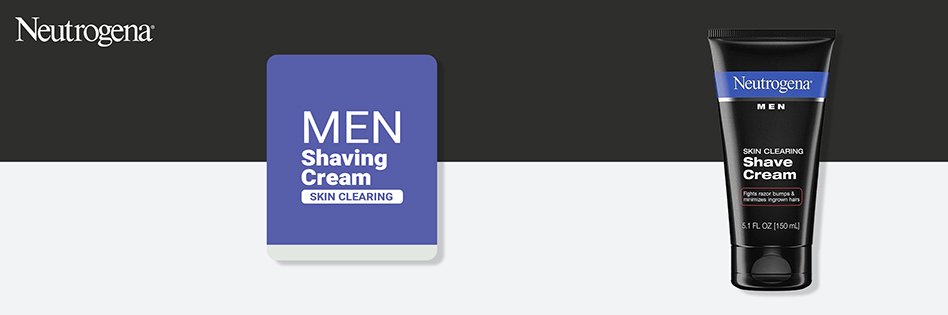 Neutrogena Men Skin Clearing Shave Cream - 150ml