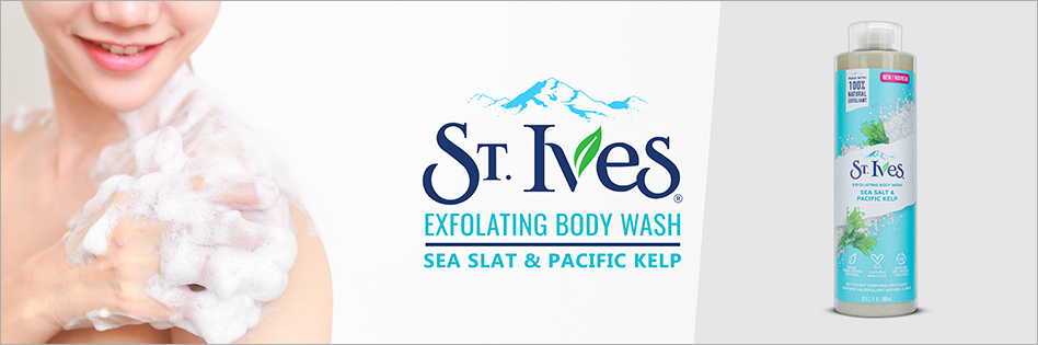 St. Ives Sea Salt & Pacific Kelp Exfoliating Body Wash