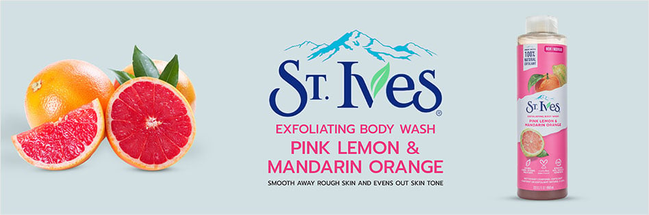 St. Ives Pink Lemon & Mandarin Orange Exfoliating Body Wash