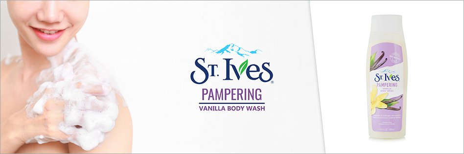 ST.Ives Pampering Vanilla Body Wash
