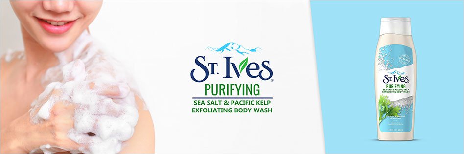 St. Ives Purifying Sea Salt & Pacific Kelp Body Wash