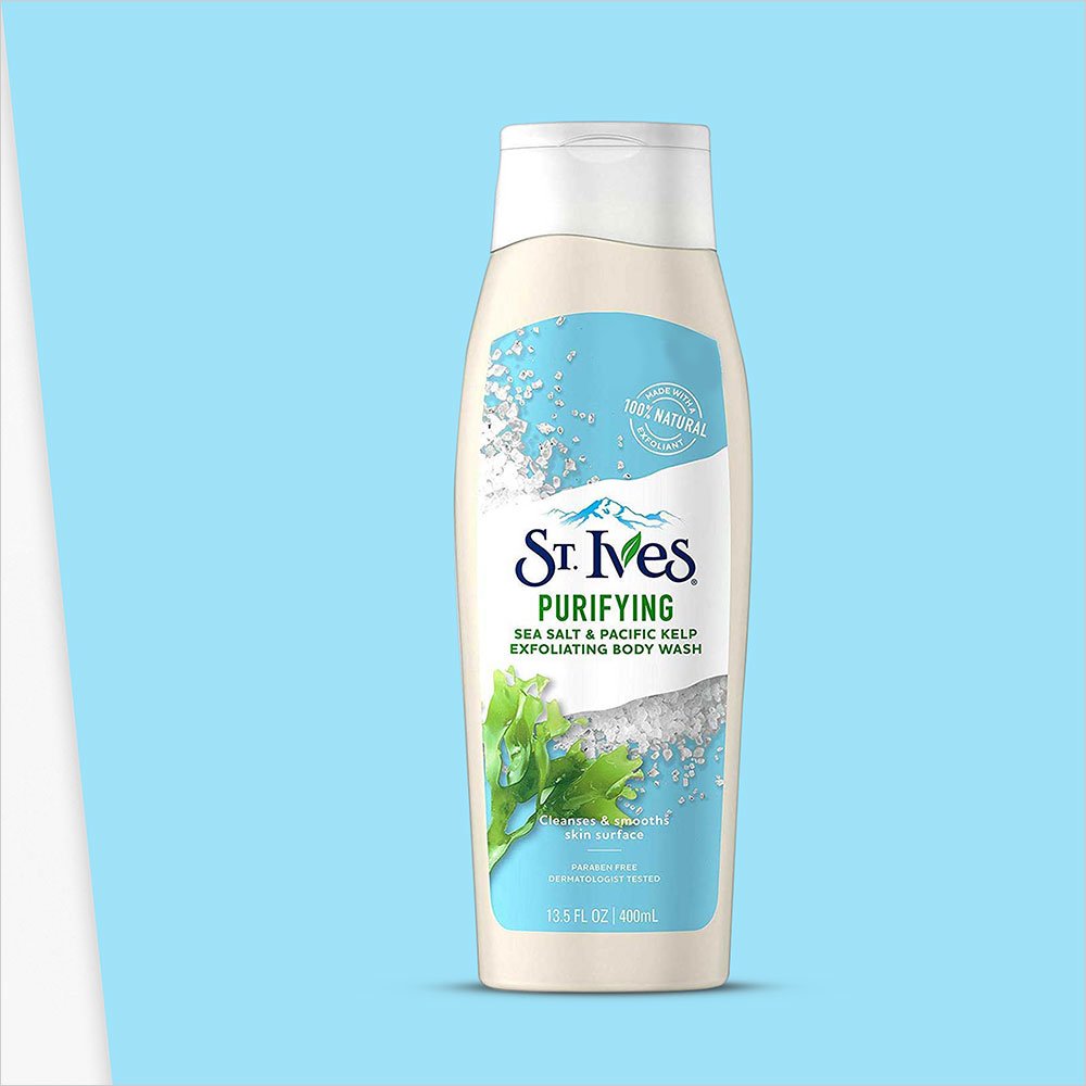 St. Ives Purifying Sea Salt & Pacific Kelp Body Wash 400ml