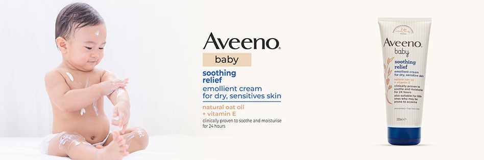 Aveeno Baby Soothing Relief Emollient Cream For Dry & Sensitive Skin