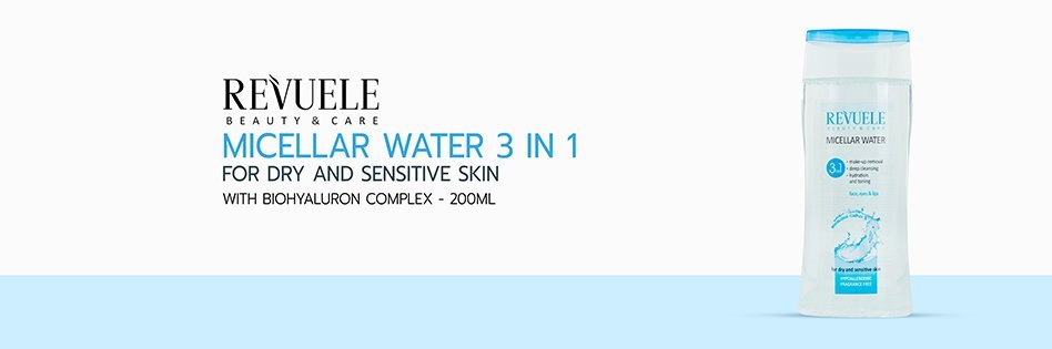 Revuele Micellar Water 3 In 1 For Dry And Sensitive Skin
