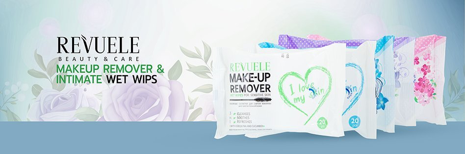 Revuele Makeup Remover Wet Wipes For Sensitive Skin