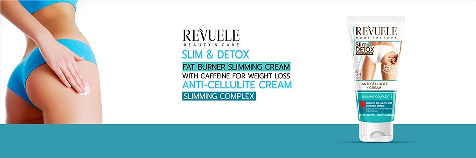 Revuele Slim & Detox Fat Burner Slimming Cream With Caffeine For Weight Loss