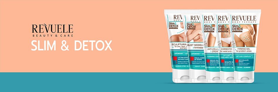 REVUELE SLIM & DETOX WITH CAFFEINE Firming Gel for Problem Areas