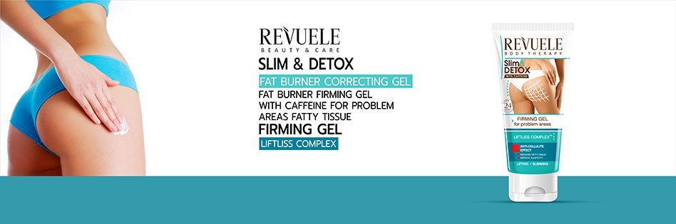 REVUELE SLIM & DETOX WITH CAFFEINE Firming Gel for Problem Areas