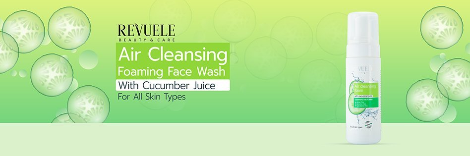 Revuele Air Cleansing Foaming Face Wash With Cucumber Juice For All Skin Types