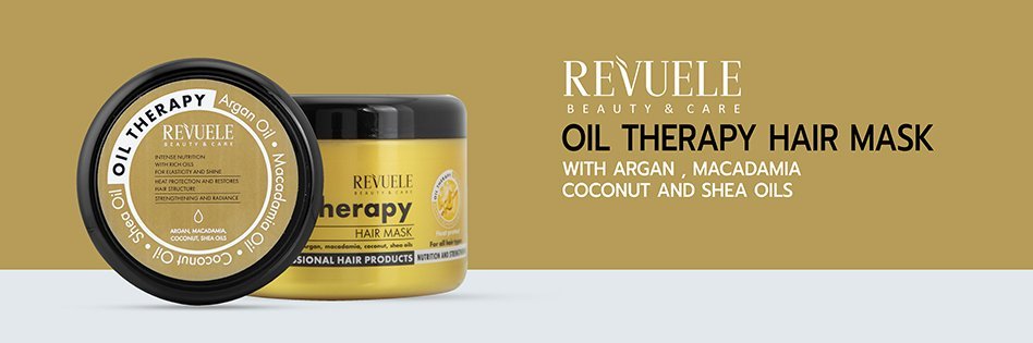 Revuele Oil Therapy Hair Mask With Argan , Macadamia, Coconut And Shea Oils