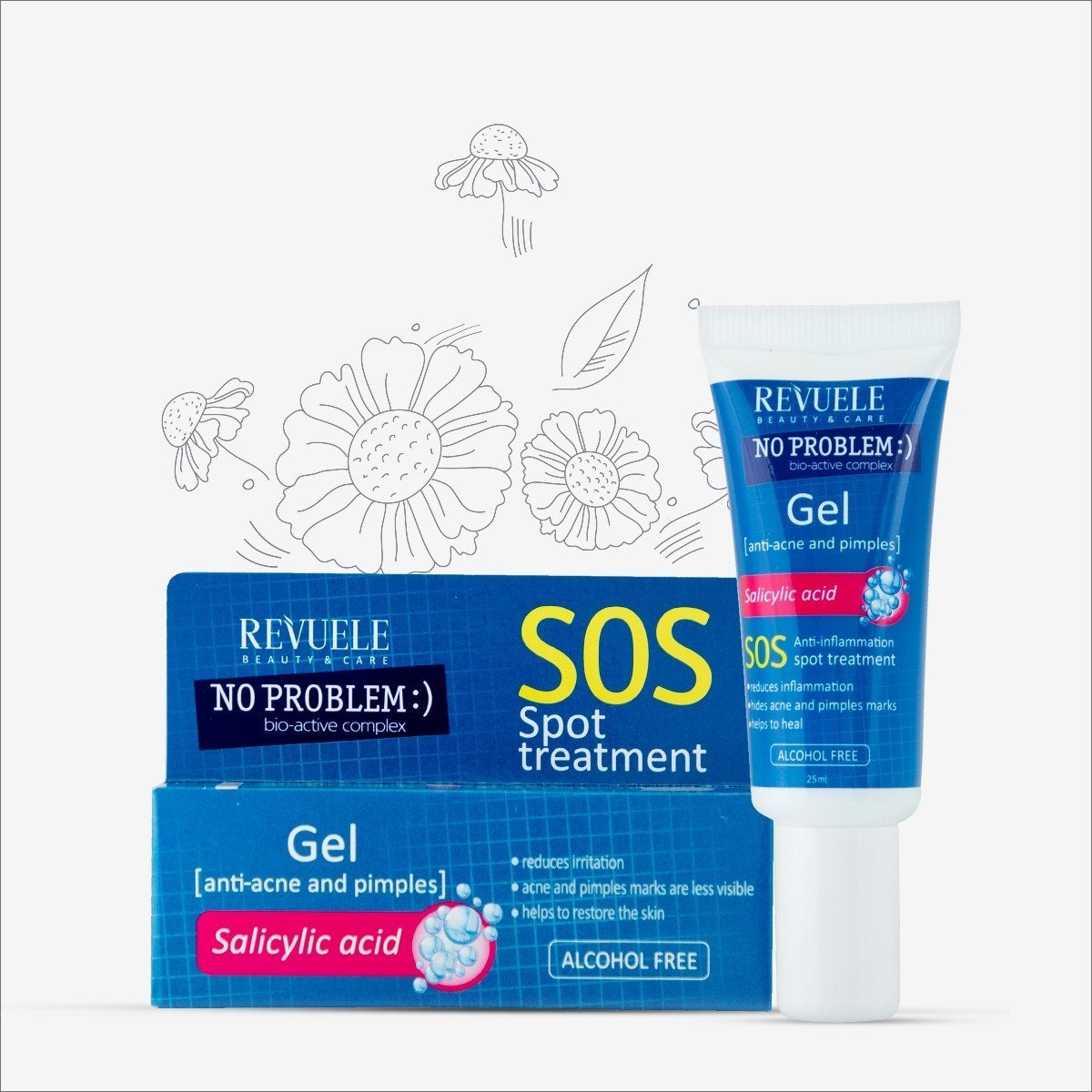 Revuele No Problem SOS Spot Treatment For Anti Acne & Pimple With Salicylic Acid - 25ml