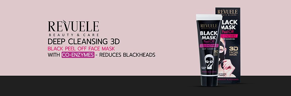 Revuele Deep Cleansing 3D Black Peel Off Face Mask With Co-Enzymes