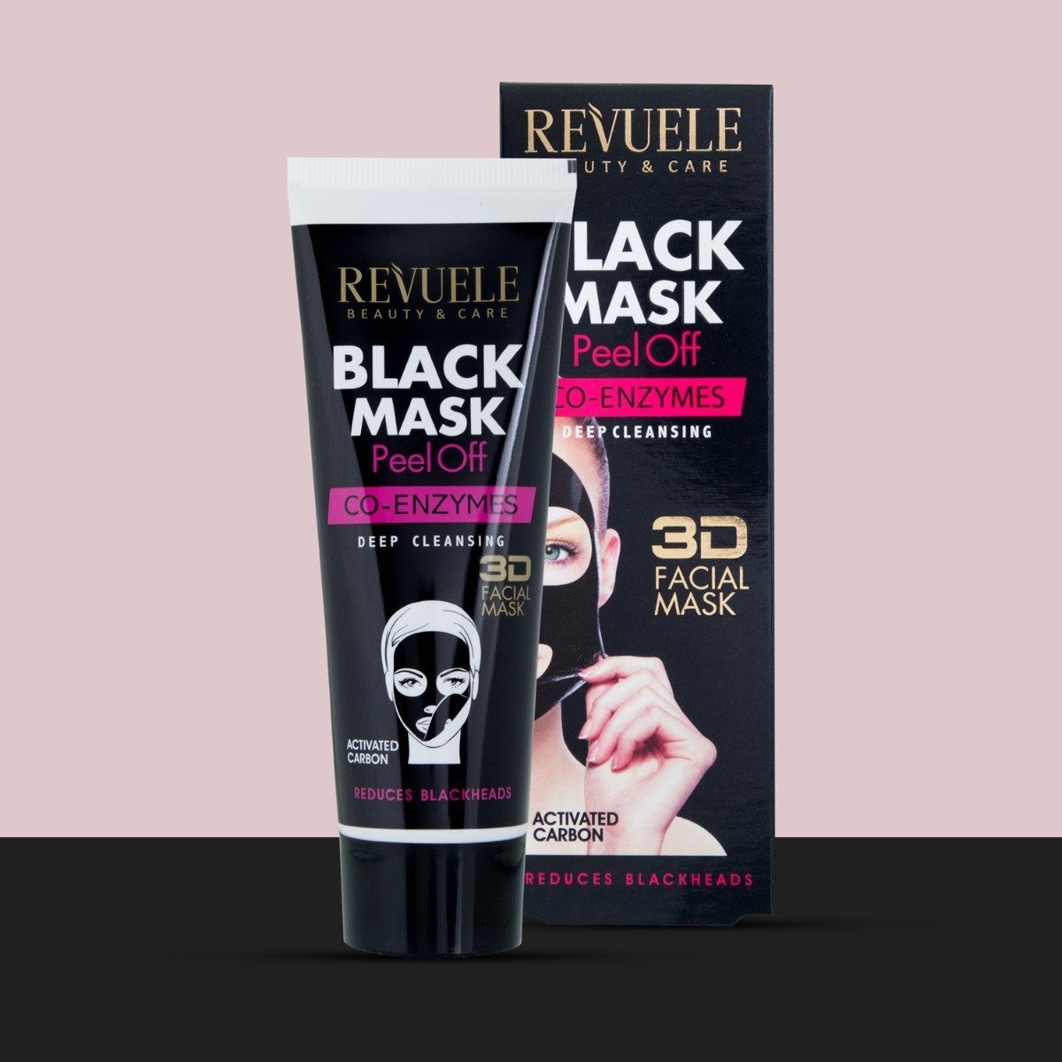 Revuele Deep Cleansing 3D Black Peel Off Face Mask With Co-Enzymes