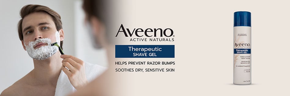 Aveeno Active Naturals Therapeutic Shave Gel Soothes Dry & Sensitive Skin