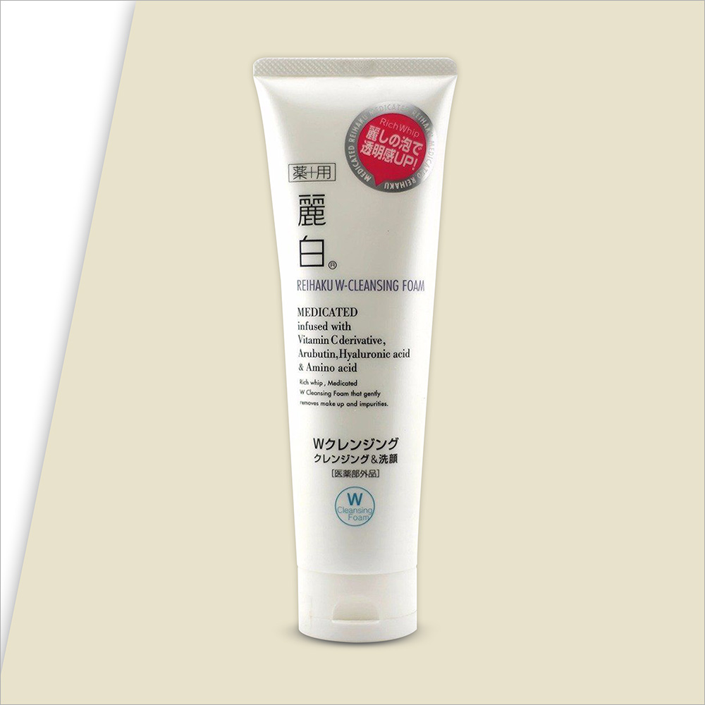 Kumano Cosmetics Reihaku W-Medicated Cleansing Foam - 190 g