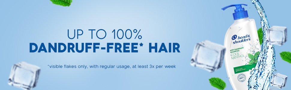 Up To 100% Dandruff-free* Hair