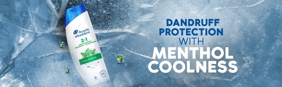 Dandruff protection with menthol coolness
