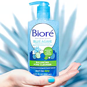 Biore Blue Agave + Baking Soda Balancing Pore Cleanser