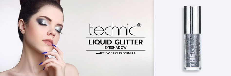 Technic TheGlitz Liquid Glitter Eyeshadow (Black)