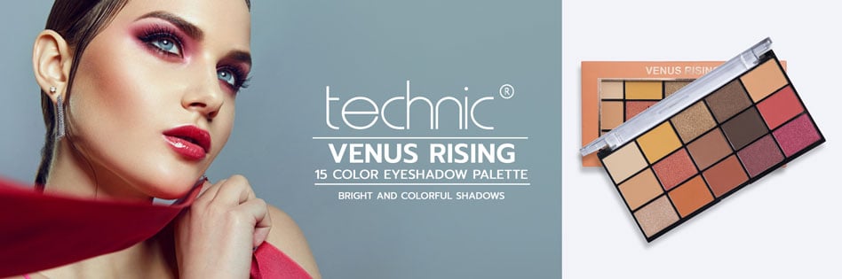 Technic 15 Color Eye Shadow Palette - Venus Rising