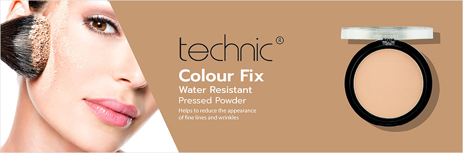Technic Colour Fix Water Resistant Pressed Powder - Porcelain