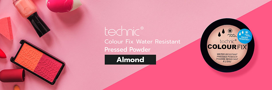 Technic Colour Fix Water Resistant Pressed Powder - Almond