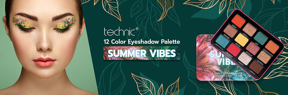 Technic 12 Color Eyeshadow Palette - Summer Vibes
