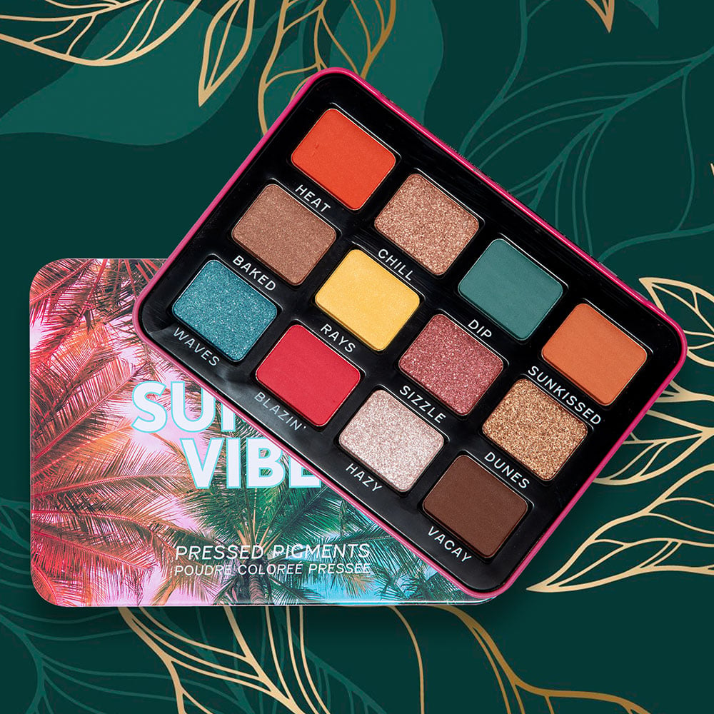 Technic 12 Color Eyeshadow Palette - Summer Vibes 