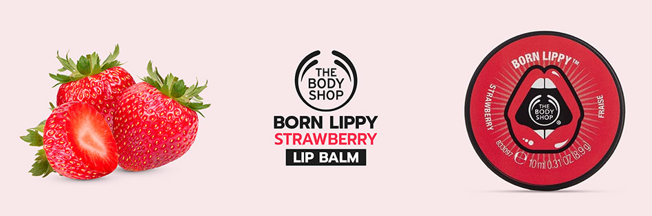 The Body Shop Born Lippy Strawberry Lip Balm