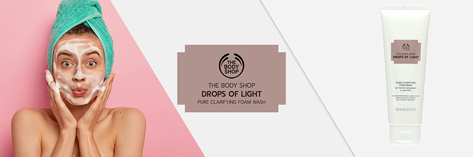 The Body Shop Drops Of Light Pure Clarifying Foam Wash