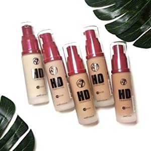 W7 12 Hour HD Foundation SHADES