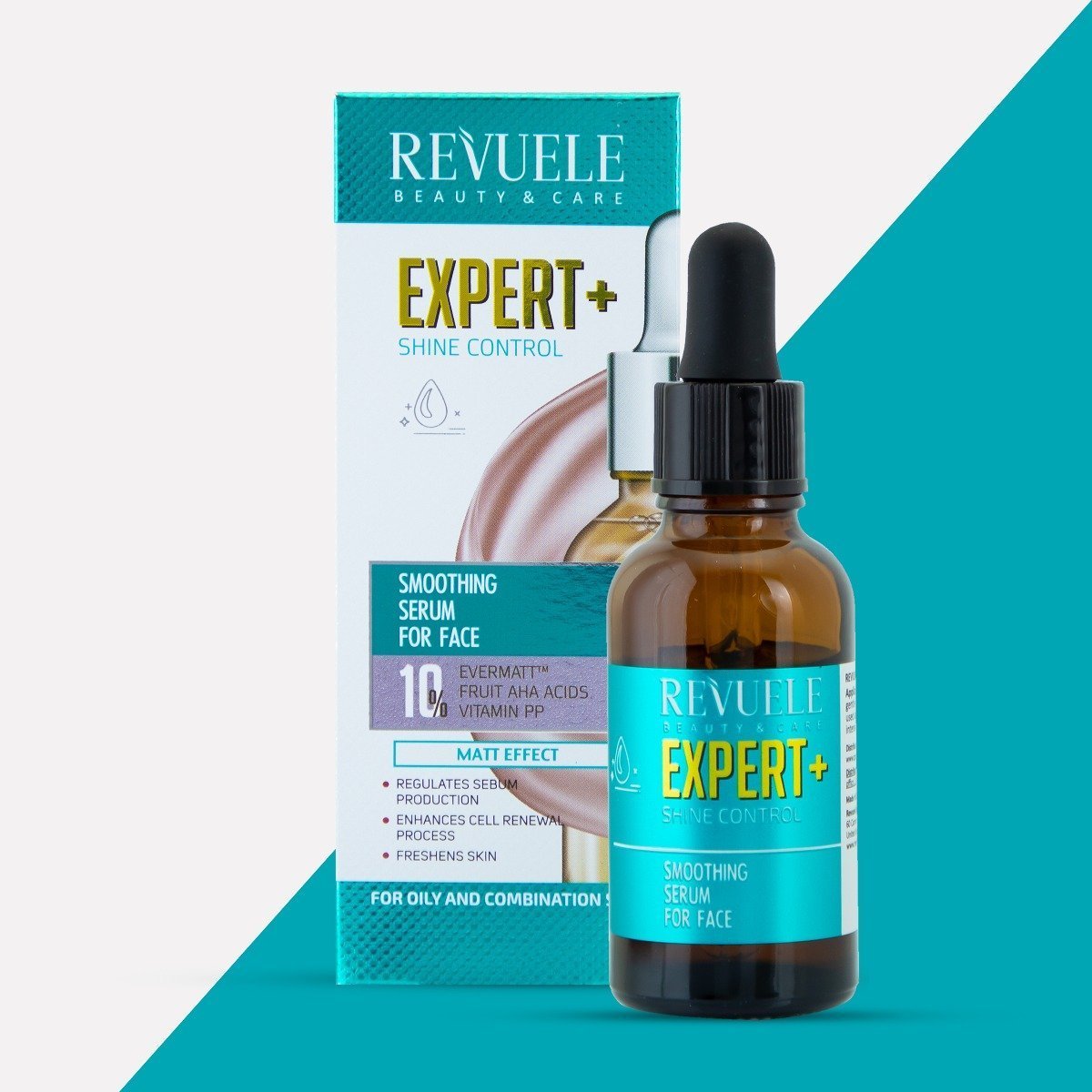 Revuele Expert+ Shine Control Smoothing Serum For Face With Matt Effect 