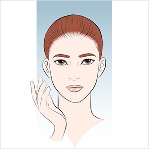 Wet your skin with plenty of warm water