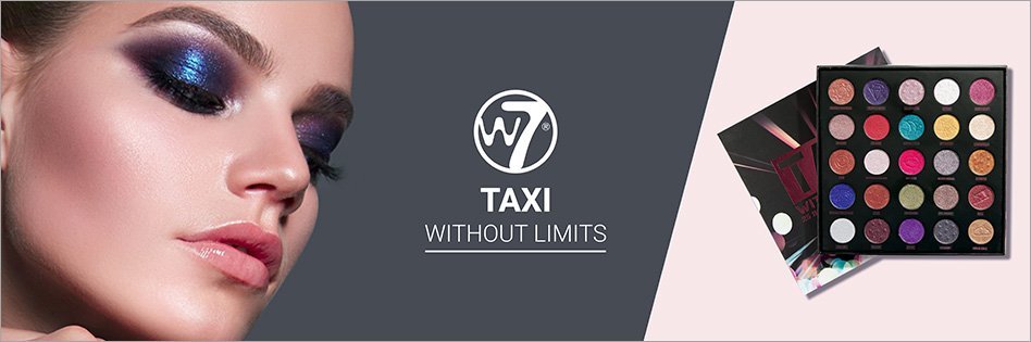 W7 Taxi Without Limits 25 Color Bold & Brilliant Pigments Eye Shadow Palette - 5060669893912
